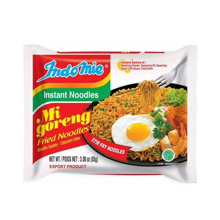 Indomie Mi Goreng Instant Noodles – 40 x 80 g | Gebratene Nudeln | Original Stir-Fry Geschmack | Schnelle 3-Minuten-Mahlzeit