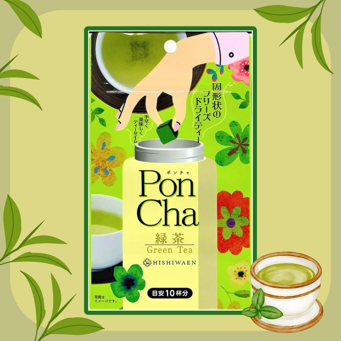 PonCha Green Tea – Grüner Tee Würfel – 10g Tee-Tablet