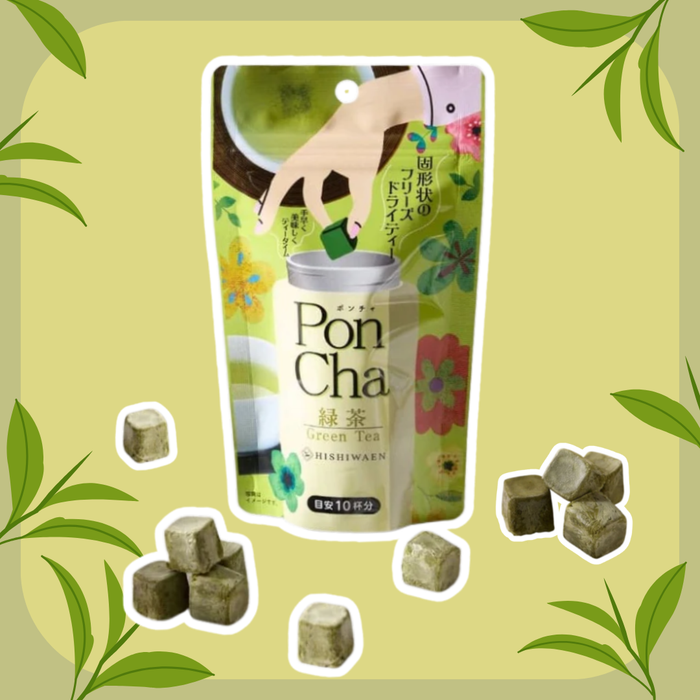 PonCha Green Tea – Grüner Tee Würfel – 10g Tee-Tablet