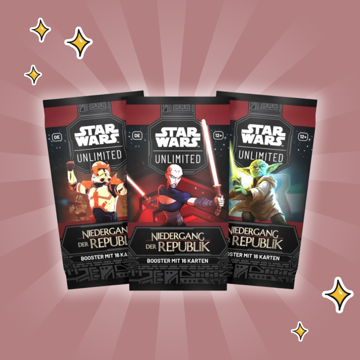 Star Wars: Unlimited – Booster Display „Niedergang der Republik“ (DE) | 24 Booster Packs