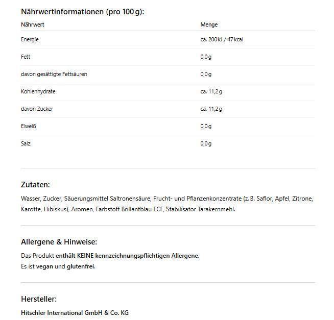 Hitschies Saure Drachenzungen Wassereis Set – 1x Klassisch + 1x Blau – 2x 400ml – Fruchtig, frech & extra sauer – Einfrieren & genießen