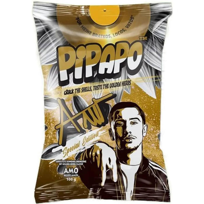 AMO PiPAPO Sonnenblumenkerne Special Edition – 5 Sorten im Set | Gold Herbs, Salzig, Natur, Taco & Popcorn | je 100g