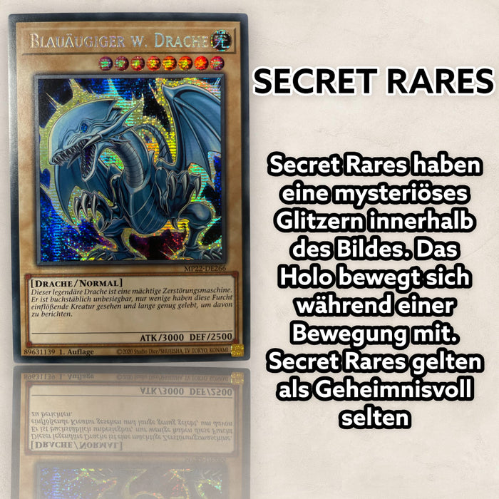 YU-GI-OH! 50 Holo Karten Sammlung - englisch - (z.B. XYZ, Synchro, Super, Ultra usw.) Yugioh Glitzer Karten + 1x Heartforcards Toploader