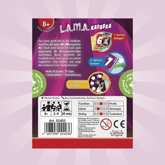 L.A.M.A Kadabra – Magisches Kartenspiel für Kinder & Familien – AMIGO Spiele