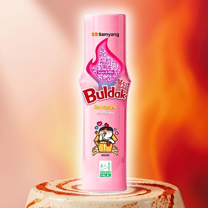 Buldak Carbonara Hot Sauce HALAL Würzige Cremige Chilisauce 165ml