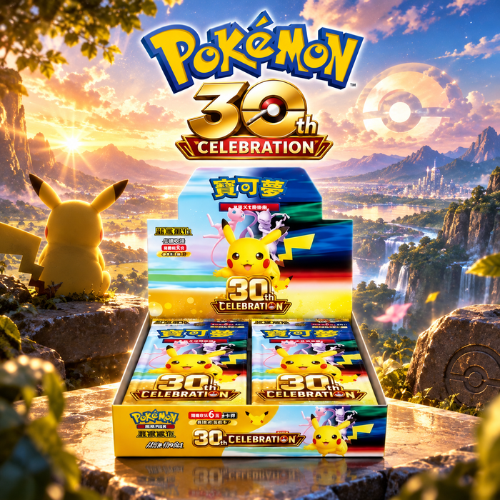 Pokémon 30 Jahre Celebration M6aF Booster Box Display Traditional Chinese – 30th Anniversary – 20 Booster – 120 Karten