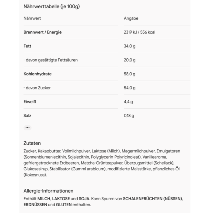 ARTU Matchy Chocolate Strawberry 105g – Zartschmelzende Schokolade trifft auf Matcha & Erdbeere