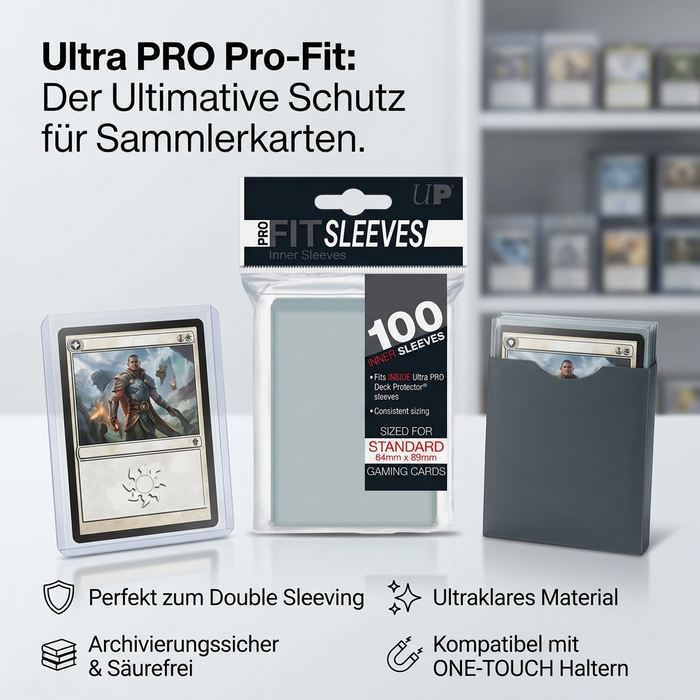 Ultra PRO Pro-Fit Standard Size Innenhüllen – 100 Kartenhüllen