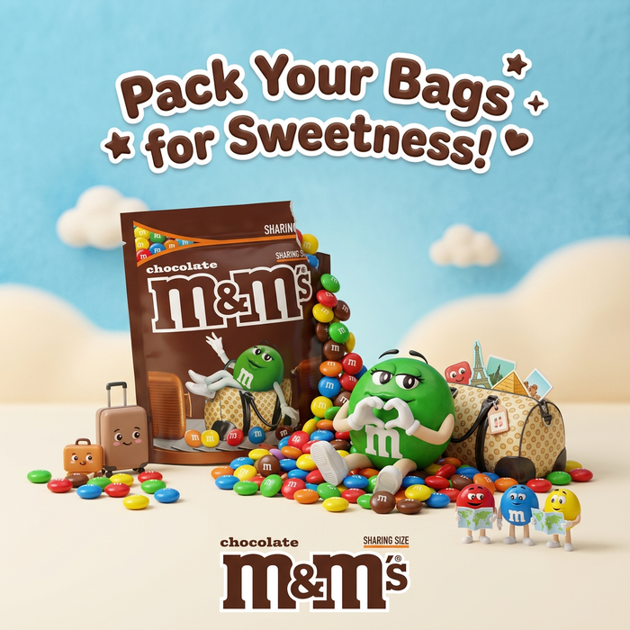 M&M's Choco Milk Chocolate in Sugar Shell 200 g – Bunte Schokolinsen mit Milchschokolade