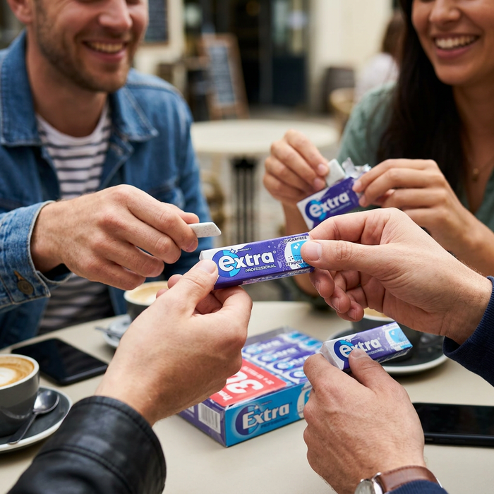 Wrigley's Extra Professional Strong Mint Kaugummi Zuckerfrei Multipack | 30 × 10 Dragees