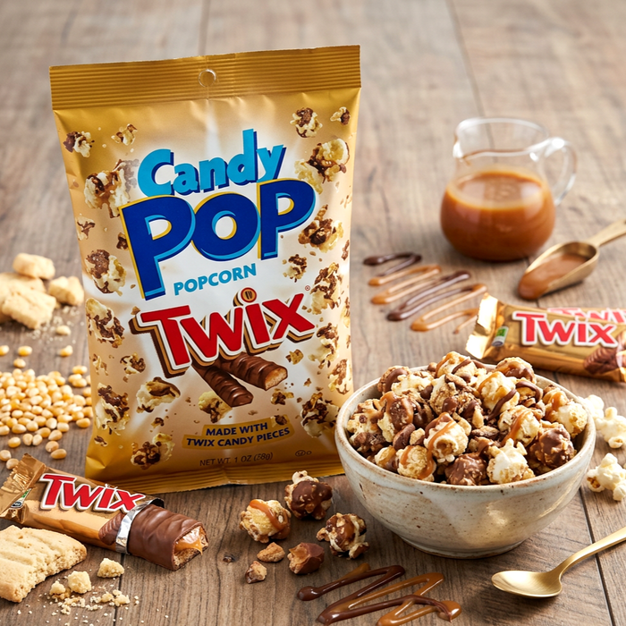 Candy Pop Popcorn Probierpack – Twix, Snickers & M&M's | 3 × 28 g