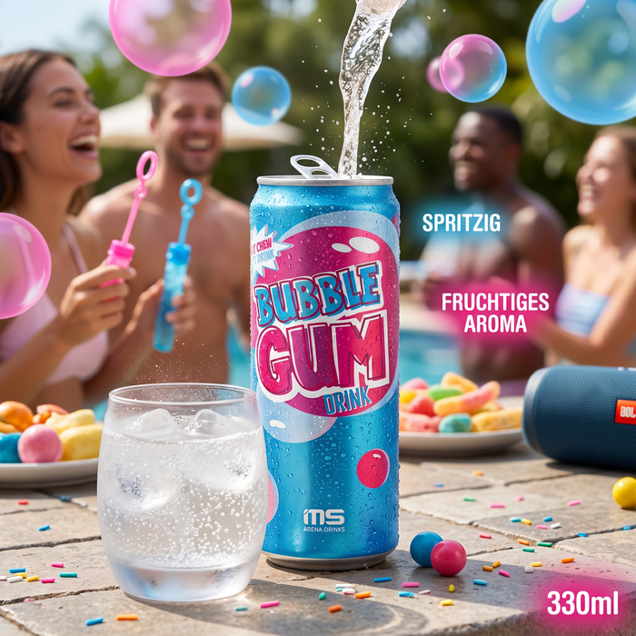12x Bubblegum Drink Erfrischungsgetränk mit Kaugummi-Geschmack | 12x330ml