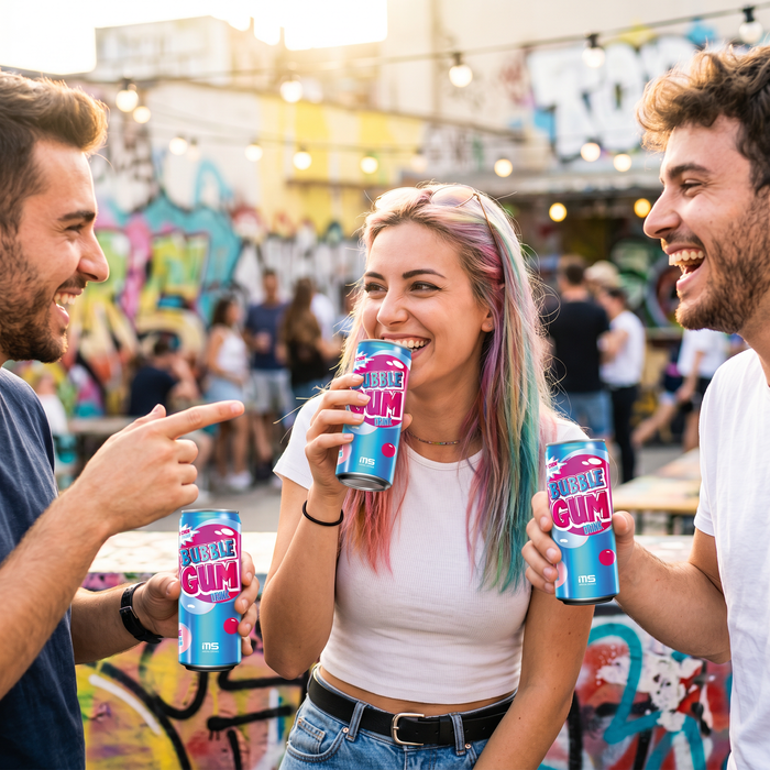 12x Bubblegum Drink Erfrischungsgetränk mit Kaugummi-Geschmack | 12x330ml