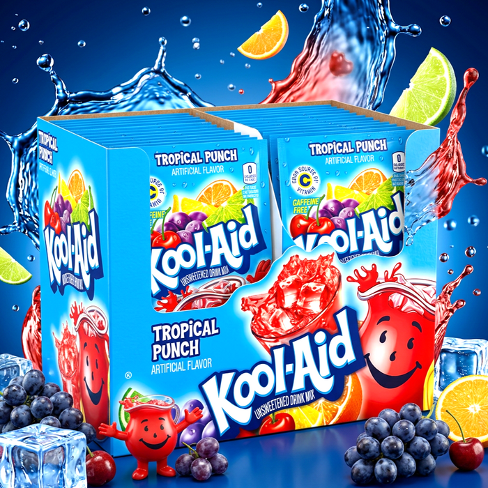 Kool-Aid Tropical Punch Getränkepulver Ungesüßt Multipack 48 x 4,5g