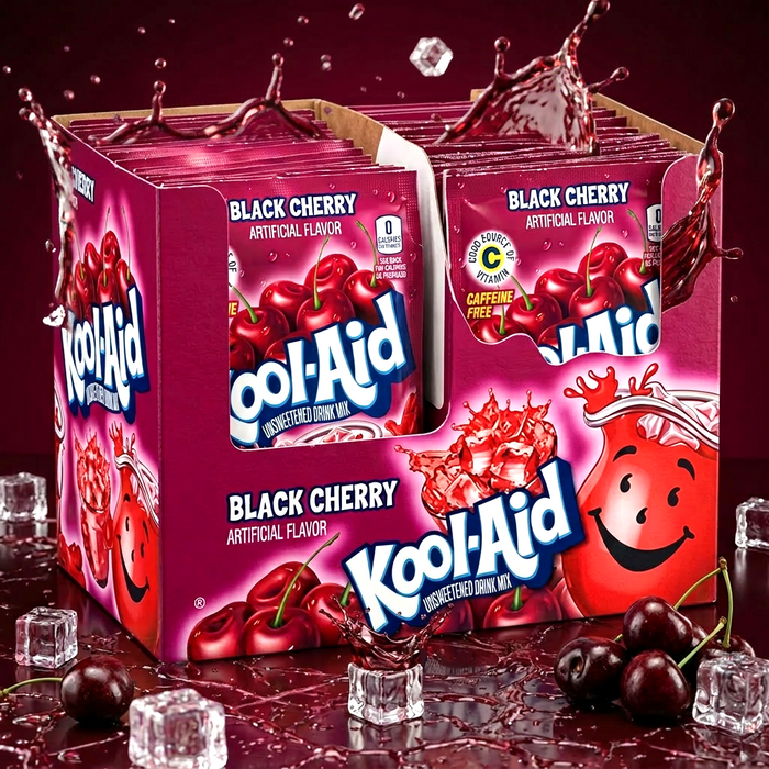 Kool-Aid Black Cherry Getränkepulver Ungesüßt Multipack 48 x 3,6g
