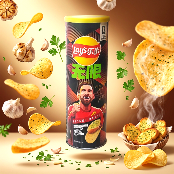 Lay's FIFA Lionel Messi Garlic Bread Chips 90 g
