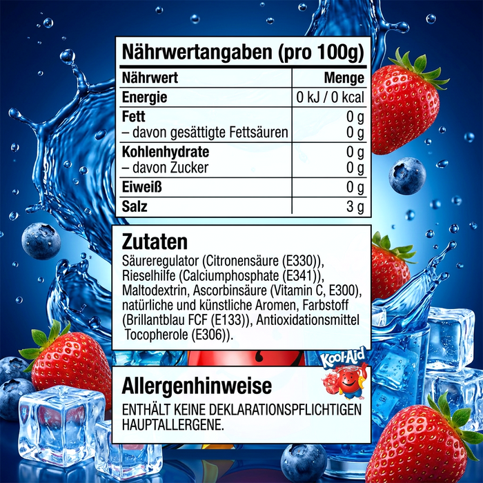 Kool-Aid Mixed Berry Getränkepulver Ungesüßt Multipack 48 x 6,2g