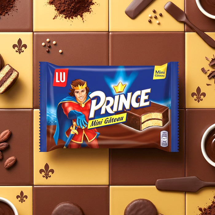 LU Prince Mini Gâteau 4 × 30 g (120 g) – Biskuitkuchen mit Milchschokoladenüberzug
