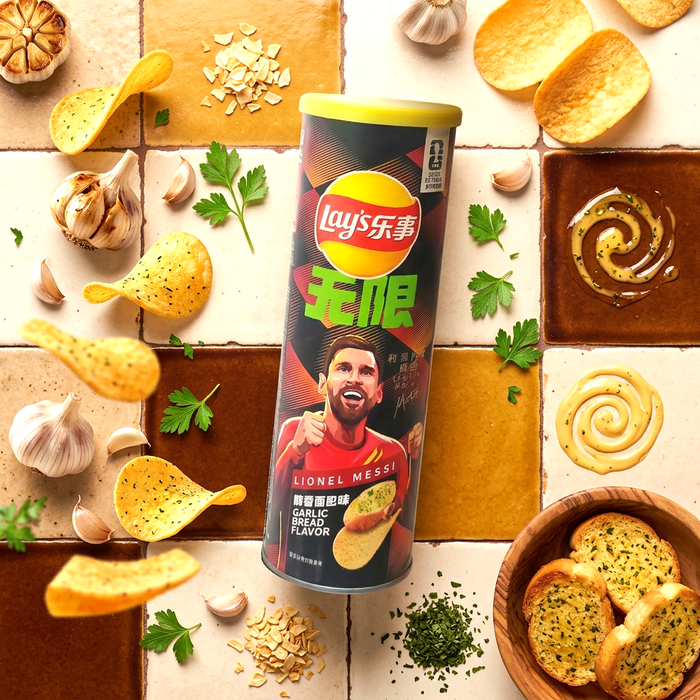 Lay's FIFA Lionel Messi Garlic Bread Chips 90 g