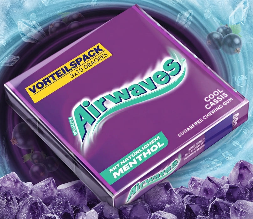 Airwaves Cool Cassis 20 × 42 g Vorteilspaket – 840 g