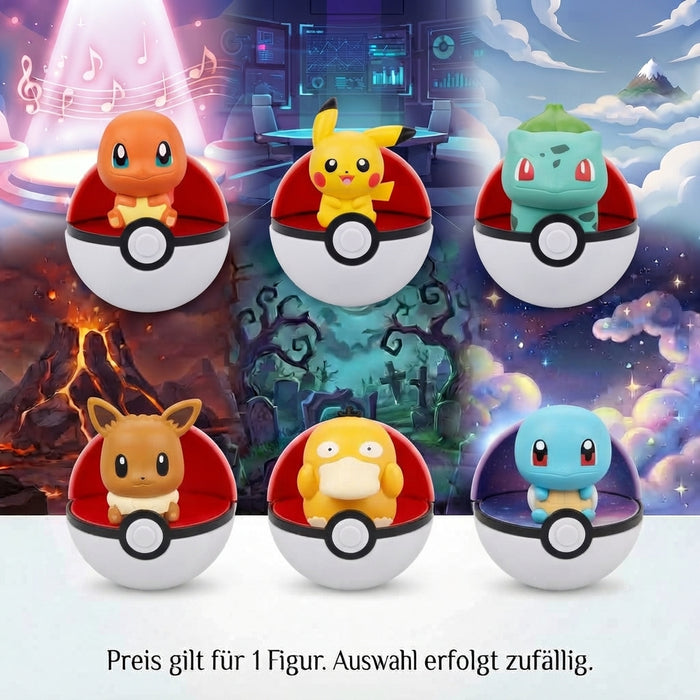 FUNISM Pokémon Palmsize Wonders Vol. 1 – Blind Box mit zufälliger Pokémon Minifigur im Pokéball