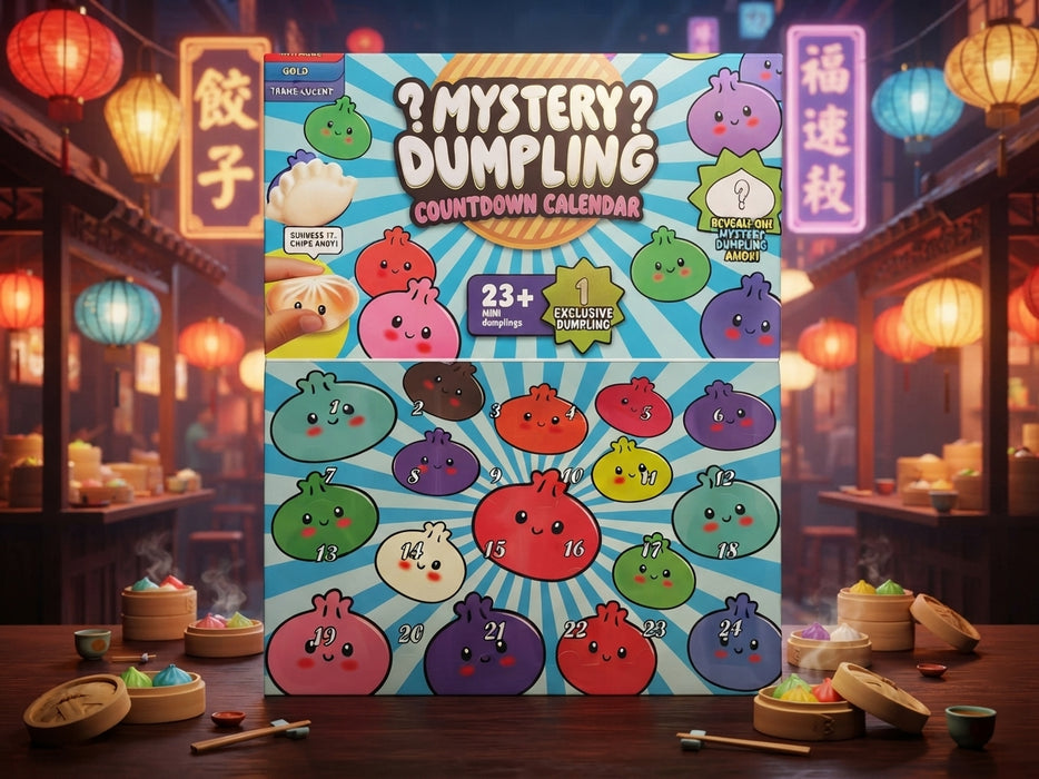 Squishy Dumpling Bun Mystery Dumpling Adventskalender – 24 Tage Weihnachts Countdown