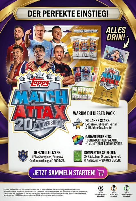 Topps Match Attax UEFA Club Competitions Champions League 2026/2027 – Starter Pack