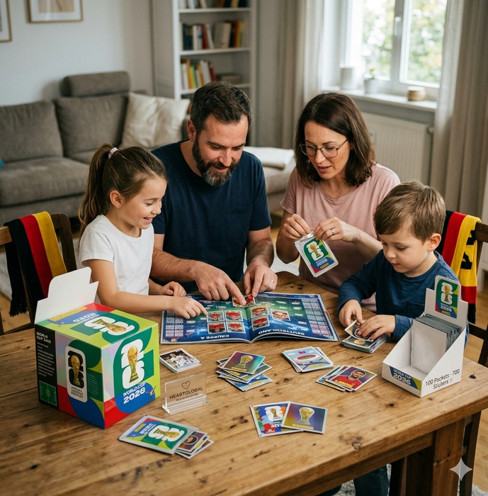 1x Fifa World Cup 2026 Sticker Tüten – 1 Stickertüte mit 7 offiziellen WM-Stickern