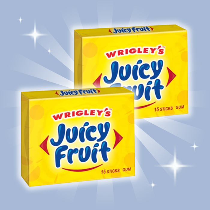 2x Wrigley’s Juicy Fruit Original Kaugummi 37,5 g – Klassischer fruchtiger Kaugummi-Geschmack