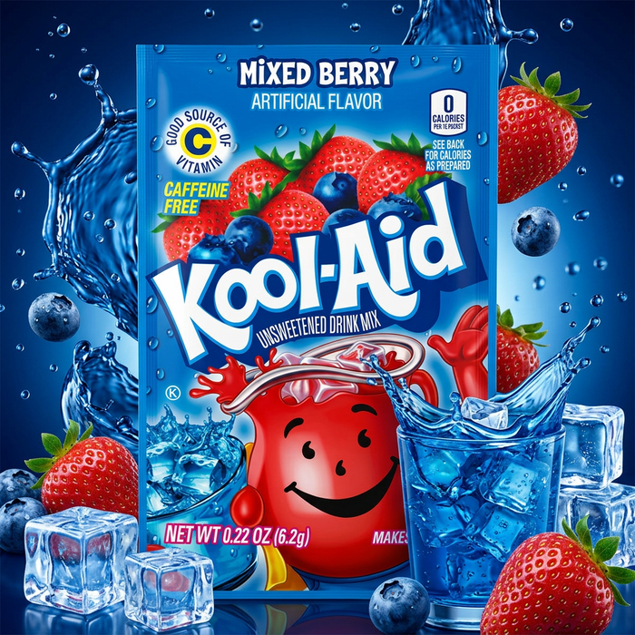 Kool-Aid Mixed Berry Getränkepulver Ungesüßt Multipack 48 x 6,2g