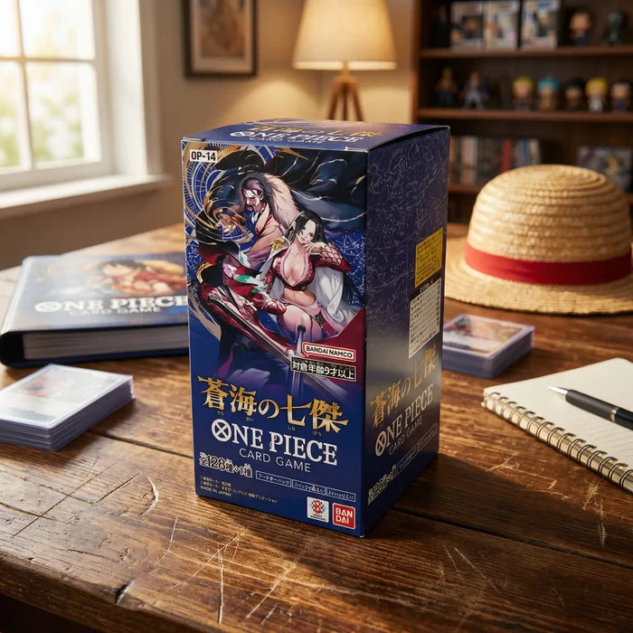 One Piece Card Game OPK-14 The Azure Sea's Seven – Korean Booster Display – 24 Booster Packs