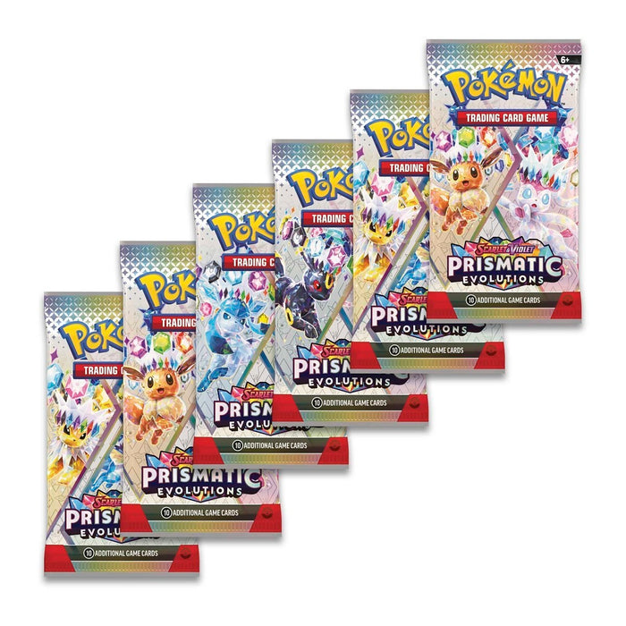 Pokémon TCG Sammelkartenspiel  Prismatic Evolutions Booster Bundle (6 Packs)  – (Englisch)