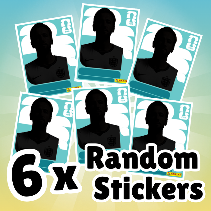 6x Panini FIFA World Cup Sticker – 6 zufällige Sticker (Random Sort)