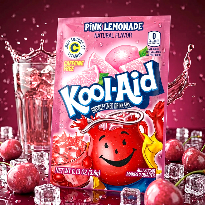 Kool-Aid Pink Lemonade Getränkepulver Ungesüßt Multipack 48 x 6,5g