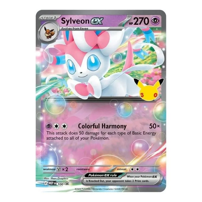 Pokémon TCG 30th Celebration Sylveon ex Tin – Englisch – 30 Jahre Pokémon