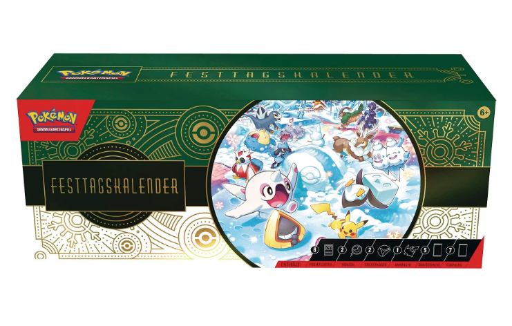 Pokémon Adventskalender 2024 – Sammelkarten-Set für Pokémon-Fans