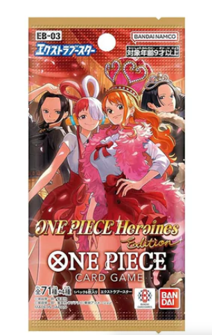 1x One Piece EB03 Booster Japanisch – Offizielles Sammelkartenspiel-Set für Fans & Sammler + Heartforcards Premium-Versandschutz