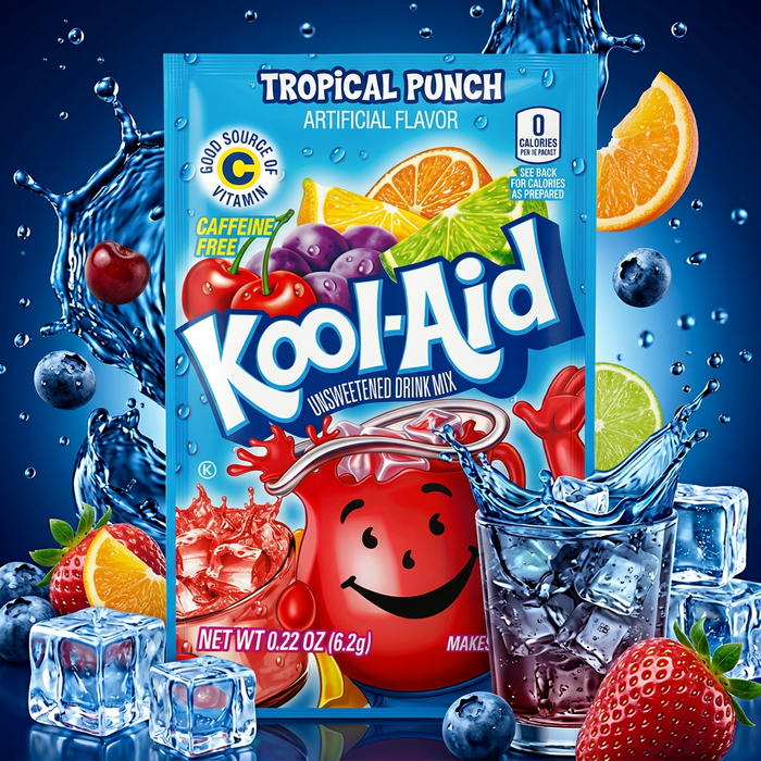 Kool-Aid Tropical Punch Getränkepulver Ungesüßt Multipack 48 x 4,5g