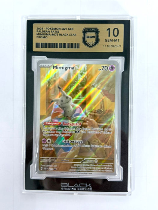 Mimigma SVP 075 – SV Black Star Promos BGS 10 GEM MINT Deutsch