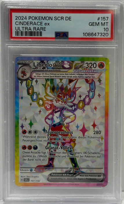 Liberlo – PSA 10 (Gem Mint) – SCR Kollektion – Ultra Rare – SCR DE #157 – Original & Zertifiziert