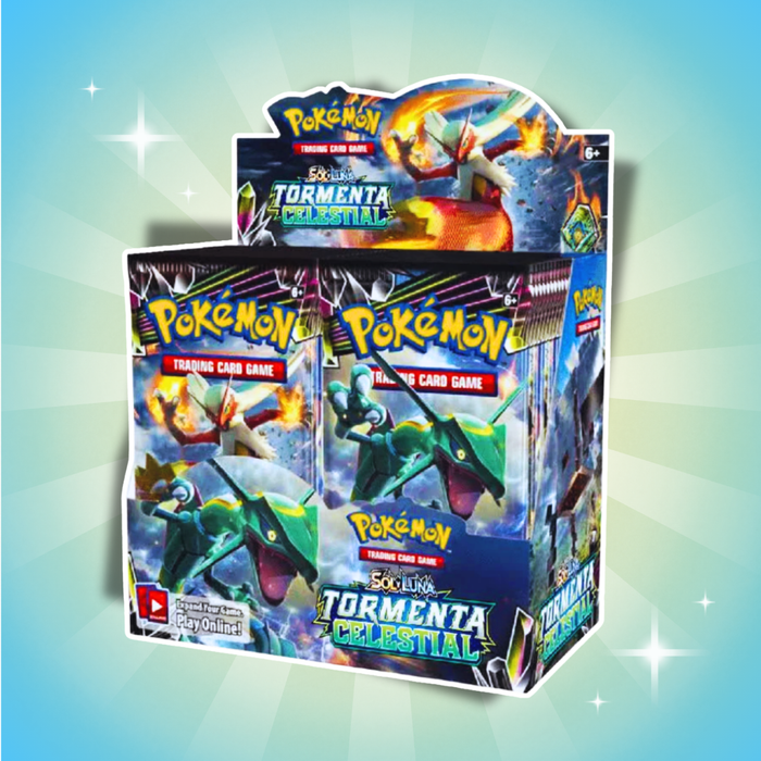 Pokémon Sol y Luna: Tormenta Celestial Caja de Sobres (Booster Box) Español Celestial storm Spanisch Spanish – 36 Sobres Sellados
