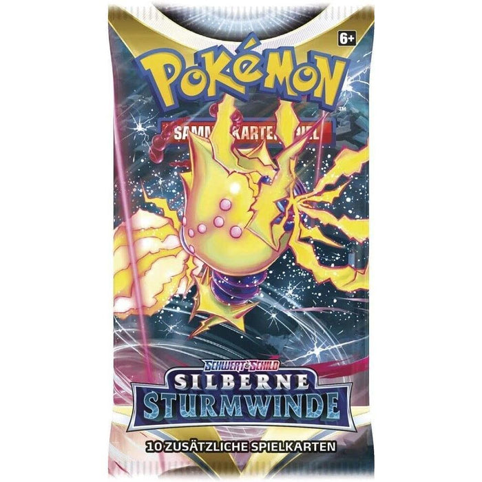 Pokémon TCG – Schwert & Schild: Silberne Sturmwinde | 4x Booster Packs (Deutsch) | je 10 Karten