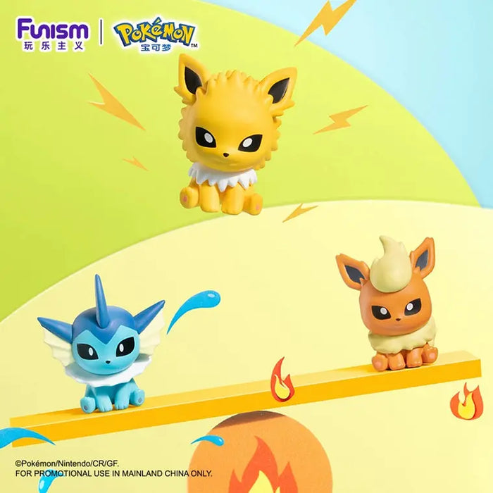 FUNISM Pokémon Palmsize Wonders Vol. 2 Eevee Set – Mystery Blind Box mit Eeveelution Minifigur