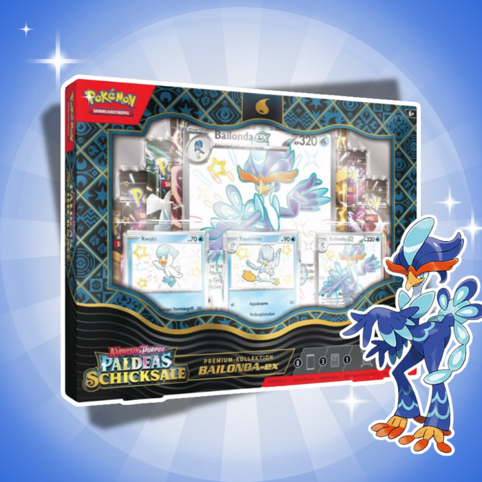 Pokémon Paldeas Schicksale Bailonda ex Premium Kollektion Deutsch