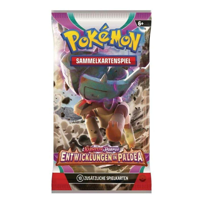 Pokémon TCG – Entwicklungen in Paldea (SV02) | Booster | Deutsch | 10 Karten