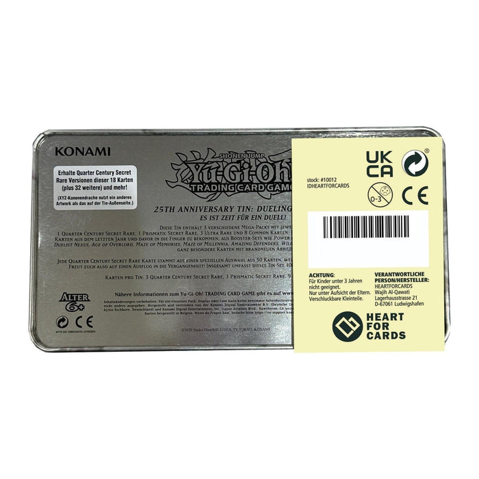 Yu-Gi-Oh! 2025 Mega-Pack Tin+ Heartforcards® Versandschutz