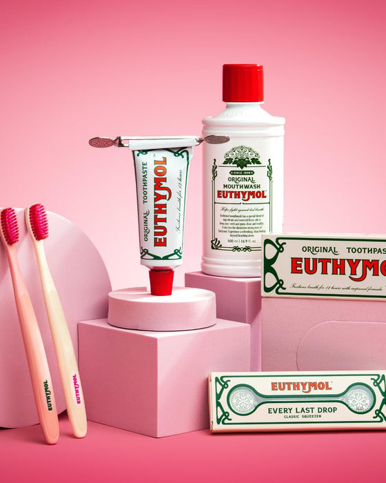Thymol Zahnpasta - Fluoridfreie Original Vintage Toothpaste 75 ml - Perfekte Reinigung für Ihre Zähne - Antiseptische Rezeptur - Frischeerlebnis - Mundhygiene