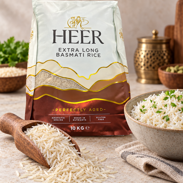 HEER Extra Long Basmati Rice 10kg – glutenfrei- langkörniger Basmatireis