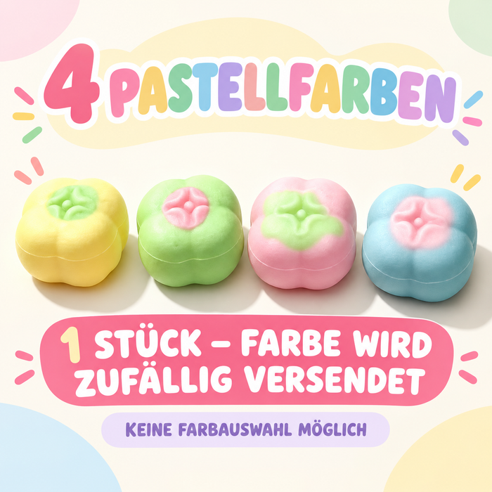 Crispy Kaki-Squishy – 4 Pastellfarben, zufällige Auswahl