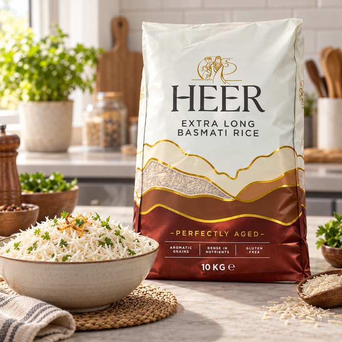 HEER Extra Long Basmati Rice 10kg – glutenfrei- langkörniger Basmatireis